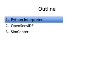 OpenSees: Future Directions | PDF