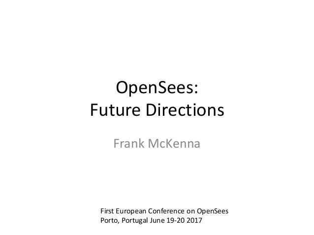 Download Opensees Future Directions