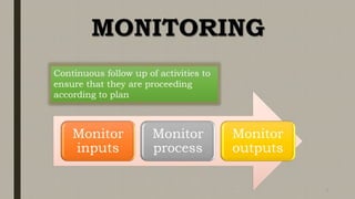 Presentation on Monitoring and Evaluation | PPTX