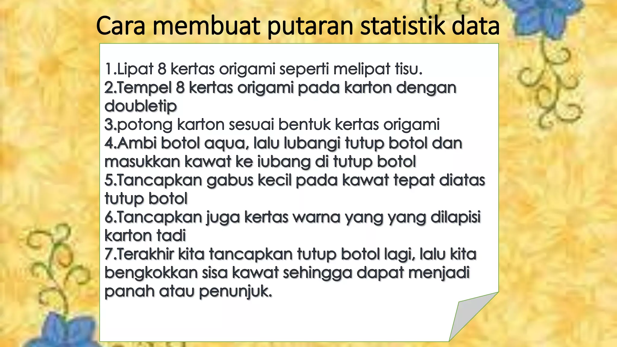 Cara membuat putaran statistik data
 