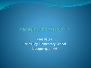 Paul Bates
Carlos Rey Elementary School
Albuquerque, NM
 