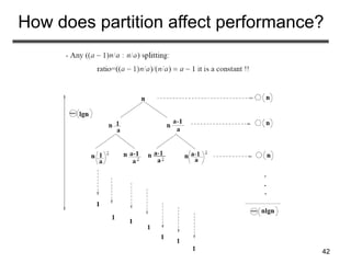 42
How does partition affect performance?
 
