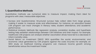 Methodologies of Impact Assessment in the Indian CSR Context | PDF