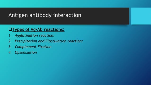 Ag-Ab reactions Microbiology | PPT