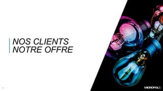 NOS CLIENTS
NOTRE OFFRE
11
 