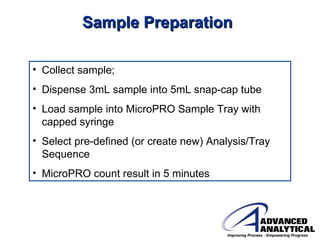 Micropro Laboratory MicroPRO, A Rapid Microbiology Method Based on Flow Cytometry | PPT