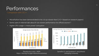 MicroPython presentation - PyConFr Lyon 2025 - Amine Bendahmane | PDF