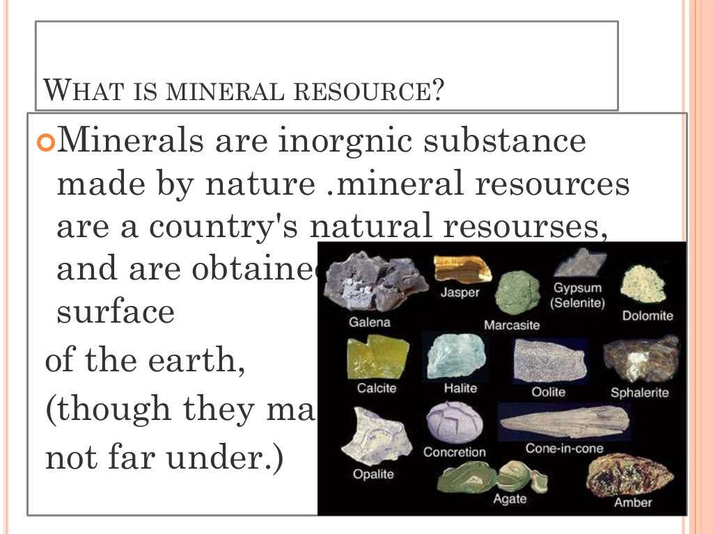mineral resources of pakistan