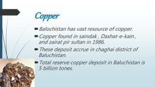 Minrals of balochistan | PPTX