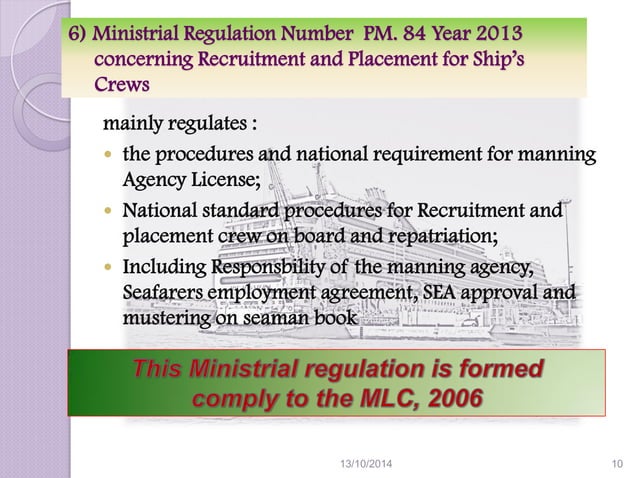 Presentation on MLC, 2006 ratification progress in Indonesia | PDF ...
