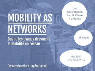 22
￼
MOBILITY AS
NETWORKS
Quand les usages dessinent
la mobilité en réseau
De la recherche à l’opérationnel
Une
exploratio...