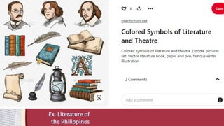 Ex. Literature of
the Philippines
 