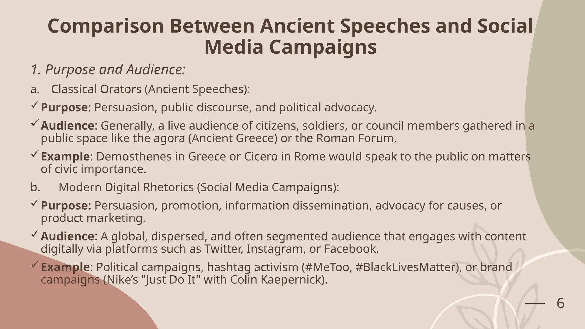 Classical and Digital Rhetorics historical evolution and differences. | PPT