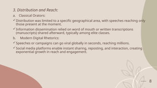 Classical and Digital Rhetorics historical evolution and differences PPT Classical and Digital Rhetorics historical evolution and differences PPT