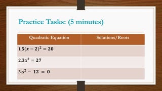 Module In Quadratic Function Presentation Module 1 & 2.pdf Quadratic Equations | PDF