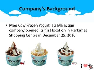 Moo cow frozen yogurt