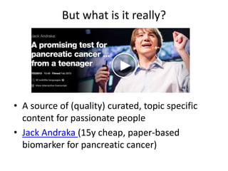 Transfer high school => college / Uni
University students entering with low preparation
but following MOOCs outperformed students
entering university with credentials to become
biology majors
Jiang, S., Williams, A. E., Warschauer, M., He, W., & O'Dowd, D. K. (2014).
Influence of incentives on performance in a pre-college biology MOOC. The
International Review of Research in Open and Distance Learning, 15(5). Paper
here.
 