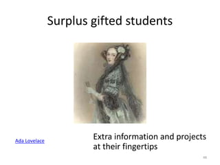 Teachers
• Self-reported increase in digital literacy
• Learned to trust their students while offering
generic guidance
• Enthusiastic, promoting and using MOOC
 