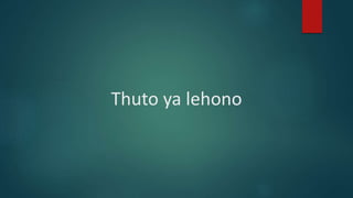 Thuto ya lehono
 