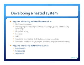 Linking international standards to REDD+ projects