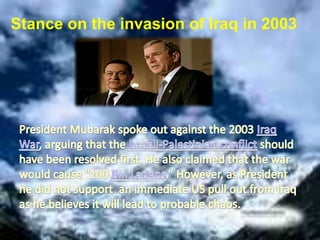 Stance on the invasion of Iraq in 2003
 
