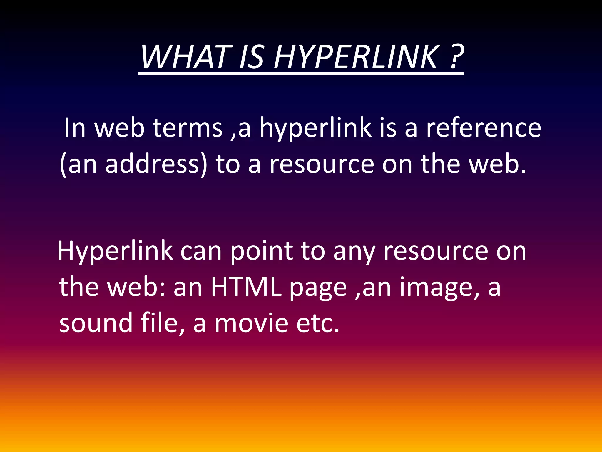 LINKING IN HTML | PPTX