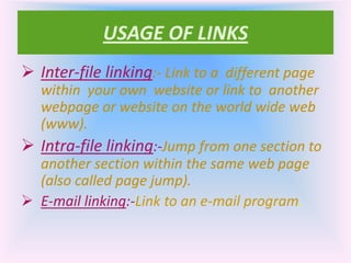 LINKING IN HTML | PPTX