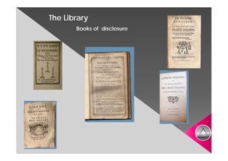 The Library
       Books of disclosure
 