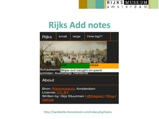 Rijks Add notes
 
