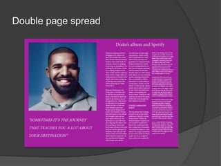 Double page spread
 