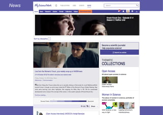 41 © Mysciencework - Strictly private and confidential – All rights reserved. www.mysciencework.com
News
 