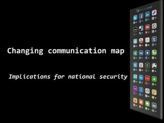 Changing communication map


Implications for national security
 