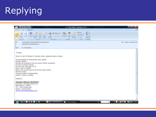 Email etiquette | PDF
