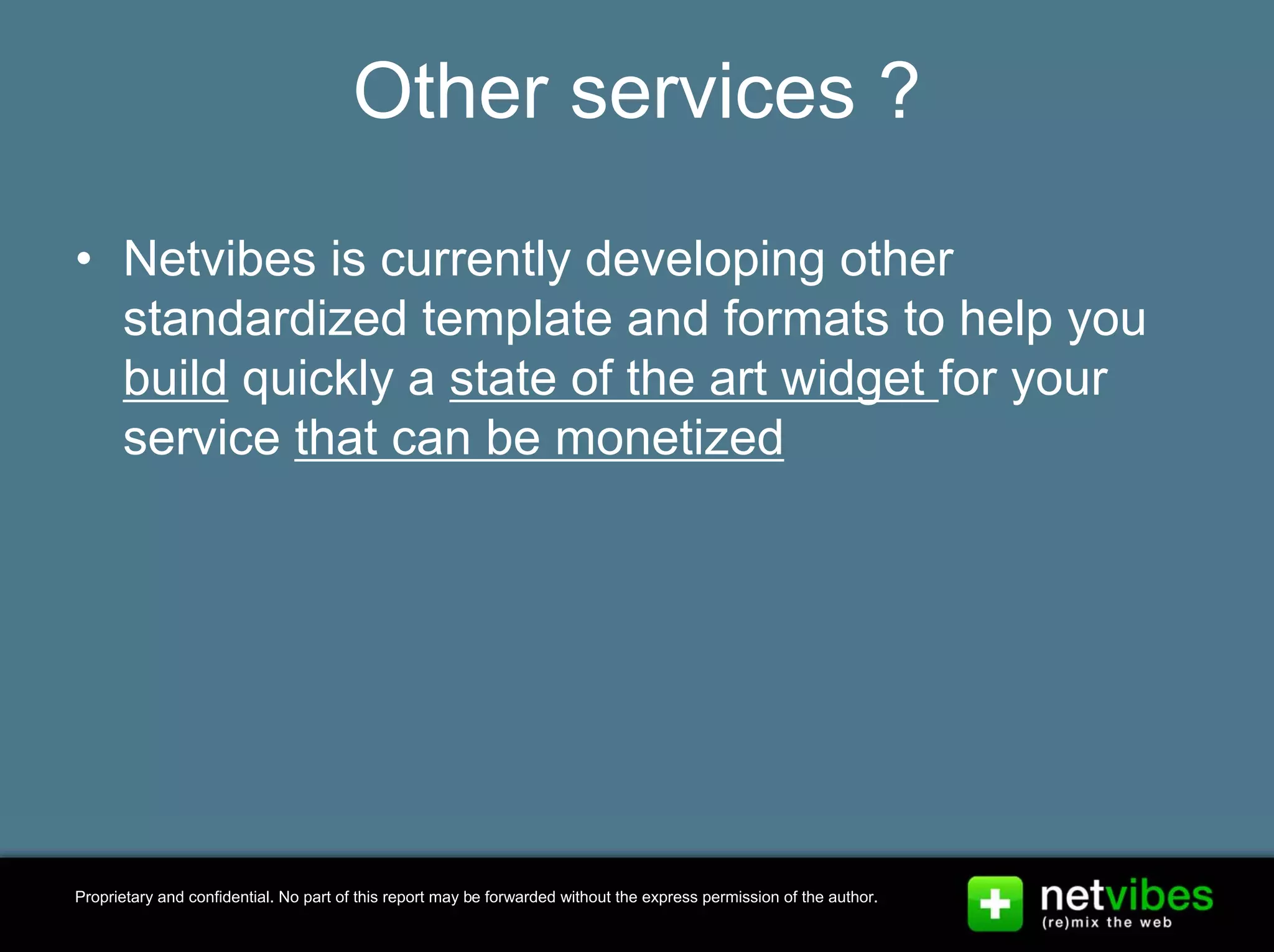 Presentation Netvibes