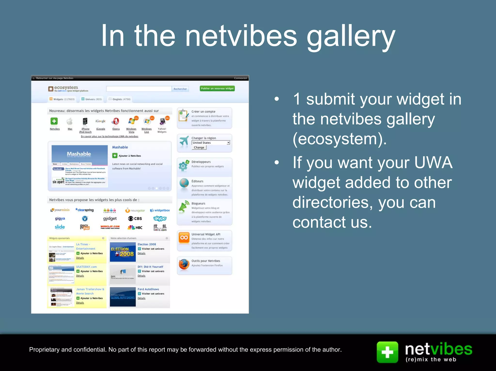 Presentation Netvibes