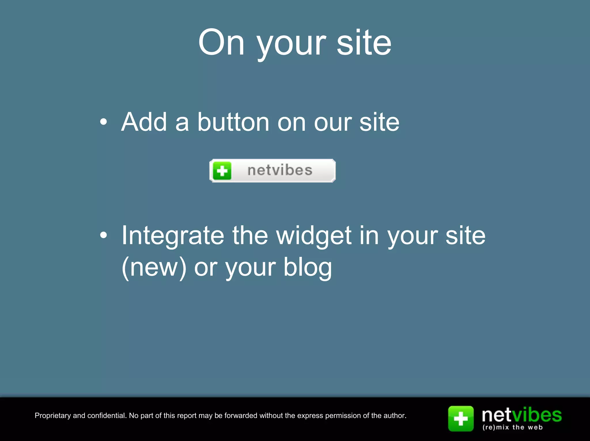 Presentation Netvibes