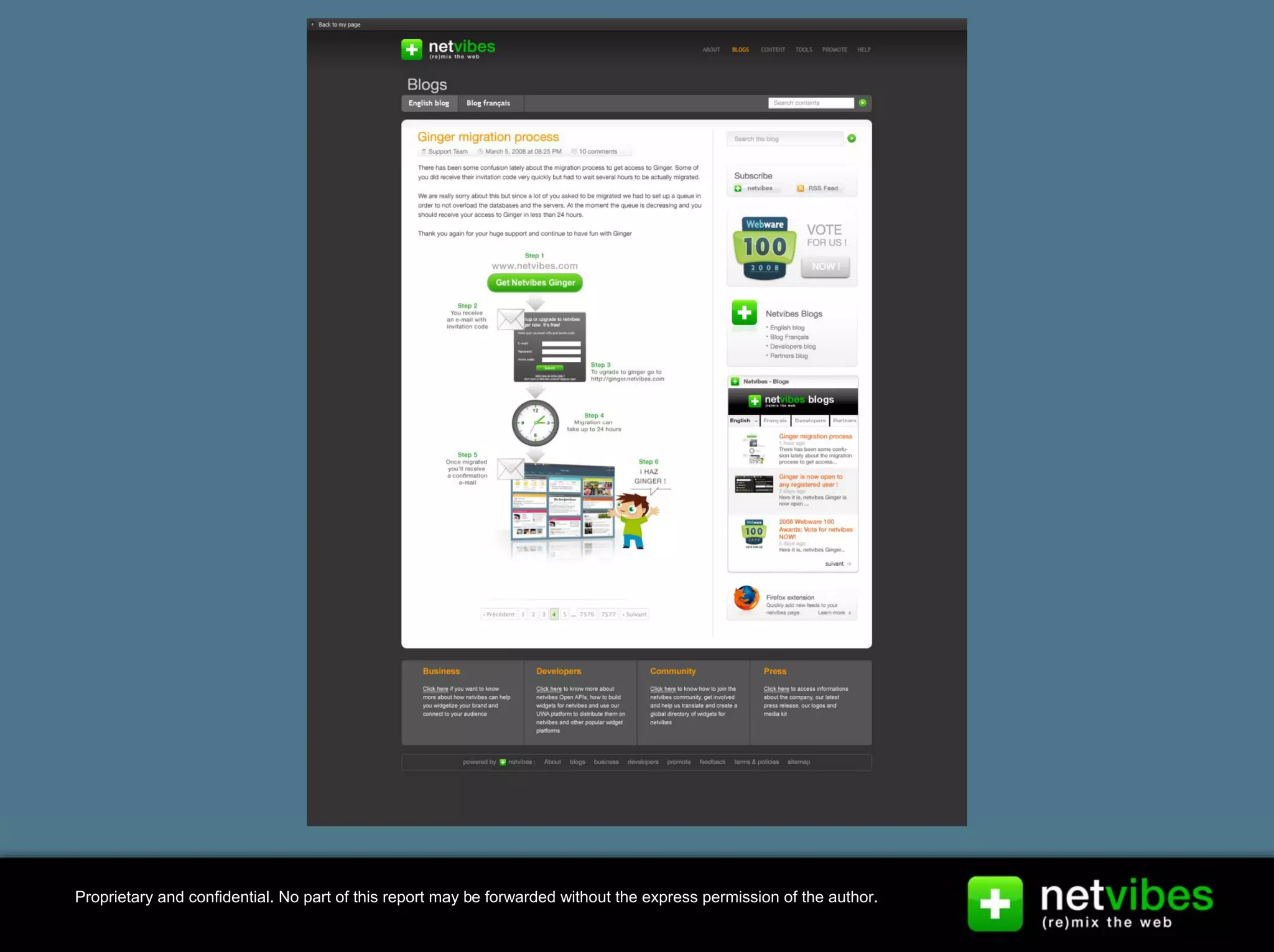 Presentation Netvibes