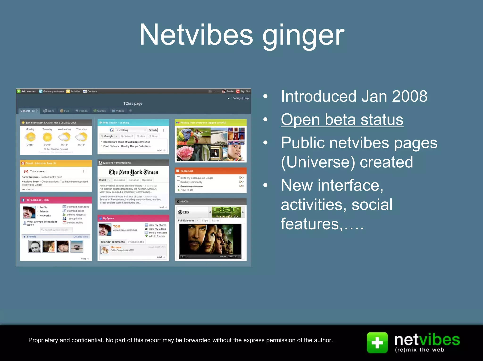 Presentation Netvibes