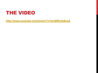 THE VIDEO
http://www.youtube.com/watch?v=kmMWJ4z8ssA
 
