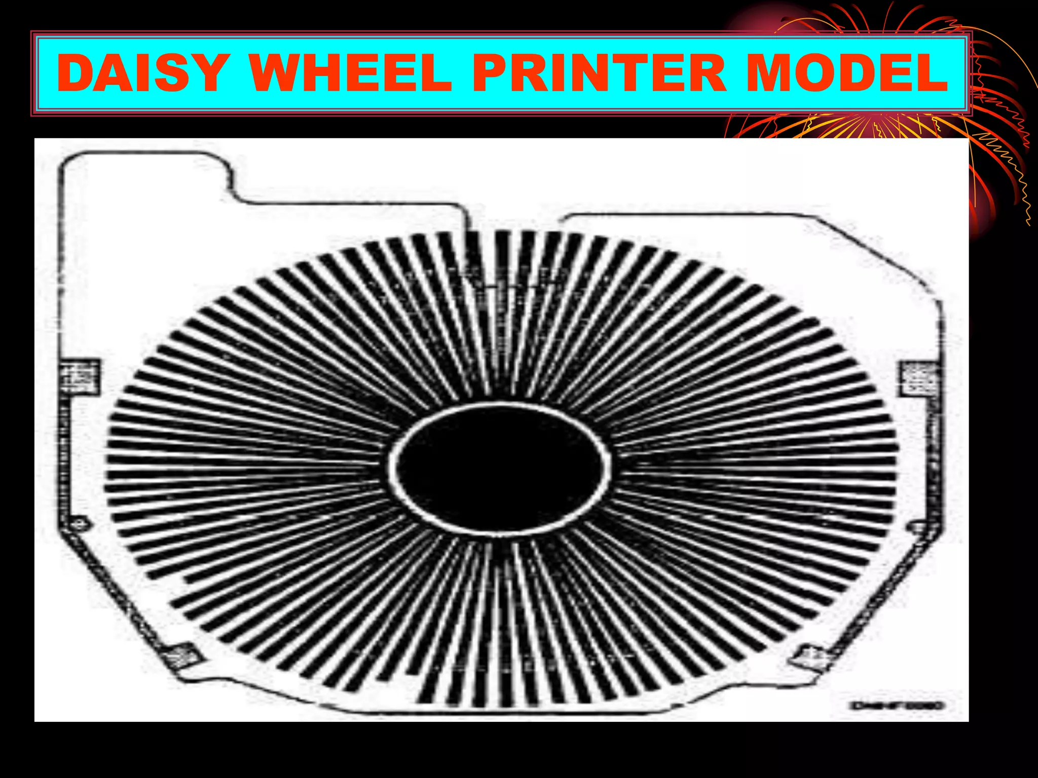 DAISY WHEEL PRINTER MODEL
 