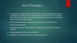 Core java | PPTX | Programming Languages | Computing