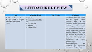 UTILIZATION OF STEEL SLAG AS PARTIAL REPLACEMENT FOR COARSE AGGREGATE ...
