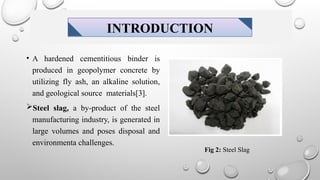 UTILIZATION OF STEEL SLAG AS PARTIAL REPLACEMENT FOR COARSE AGGREGATE ...