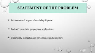 UTILIZATION OF STEEL SLAG AS PARTIAL REPLACEMENT FOR COARSE AGGREGATE ...