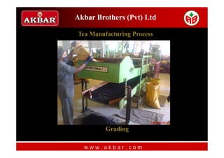 Akbar Brothers (Pvt) Ltd

Tea Manufacturing Process




         Grading

  www.akbar.com
 
