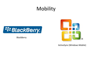 Mobility BlackBerry ActiveSync (Windows Mobile) 