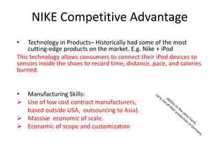 competitive advantages of nike