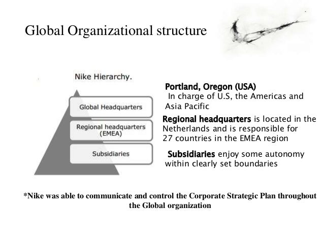 nike business structure