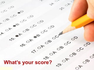 National Network of Libraries of Medicine
MidContinental Region
What’s your score?
 