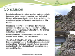 Flood Loads on Bridges over River Crossings | PPTX